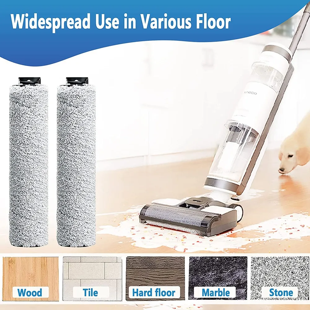 交換部品ブラシローラーフィルター Tineco Ifloor3、Tineco Floor One S3 ウェットおよびドライ掃除機-A58E に対応