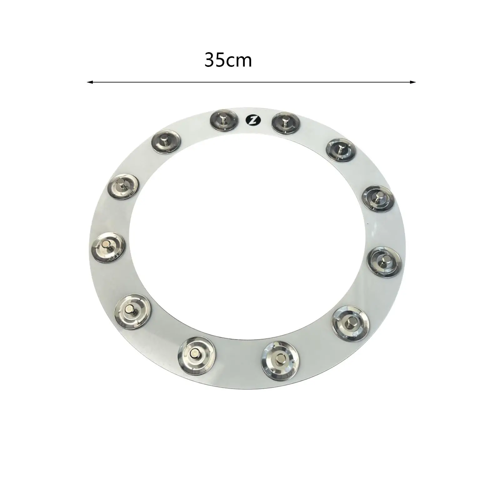Ching Rings Tambourine Effect Bell Single Row Bass Drum Accessory for Electronic Drum Kit Beginner Student
