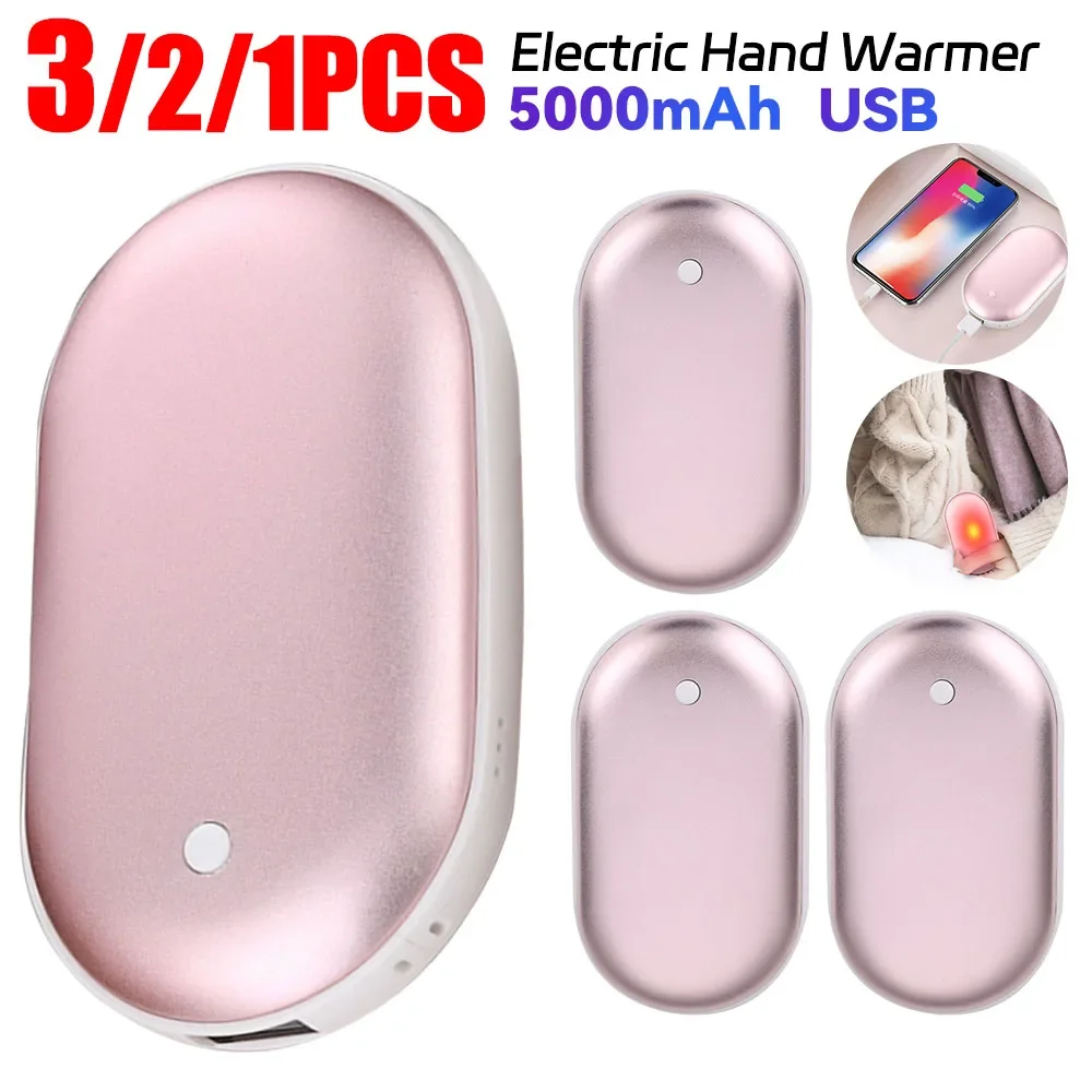 2 in 1 Magnetic Hand Warmer Mini Hand Warmer Heater USB-C Rechargeable Portable Hand Heater 3 Temp Setting for Women Men Kids