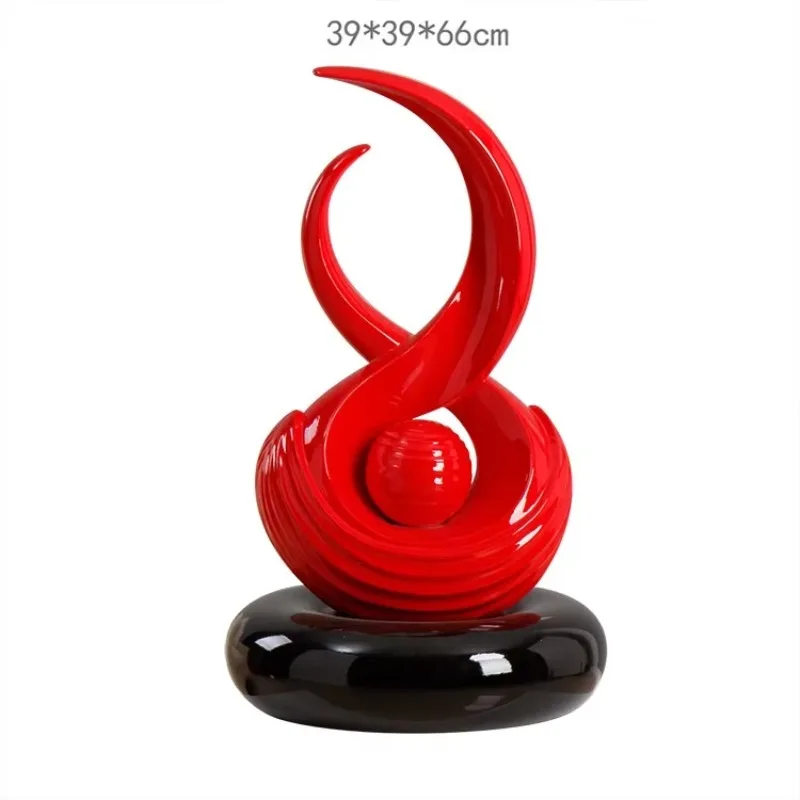 Luxury hand painted resin creative art sculpture home decoration, suitable for home office modern decoration