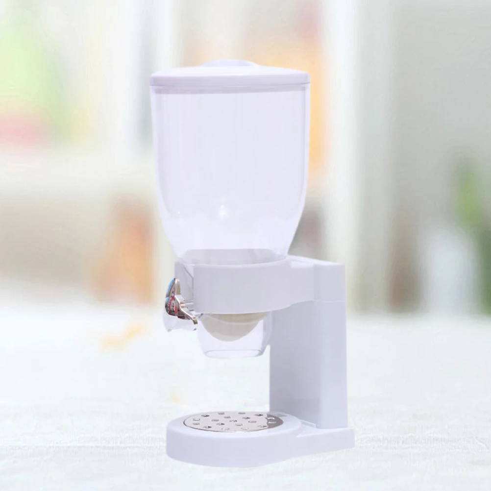 

1pc Food Sealed Cans White Multi-Grain Storage Containers Cereal Container With Knob Dispenser Kitchen Canisters Dry Food