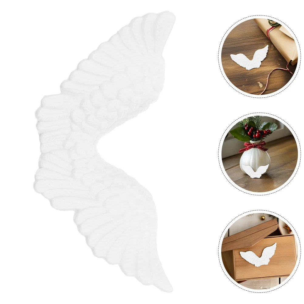 

12Pcs Angel Wings Craft Supplies for DIY Christmas Decorations Small Wing Pendants Holiday Ornament Charms Festive Design