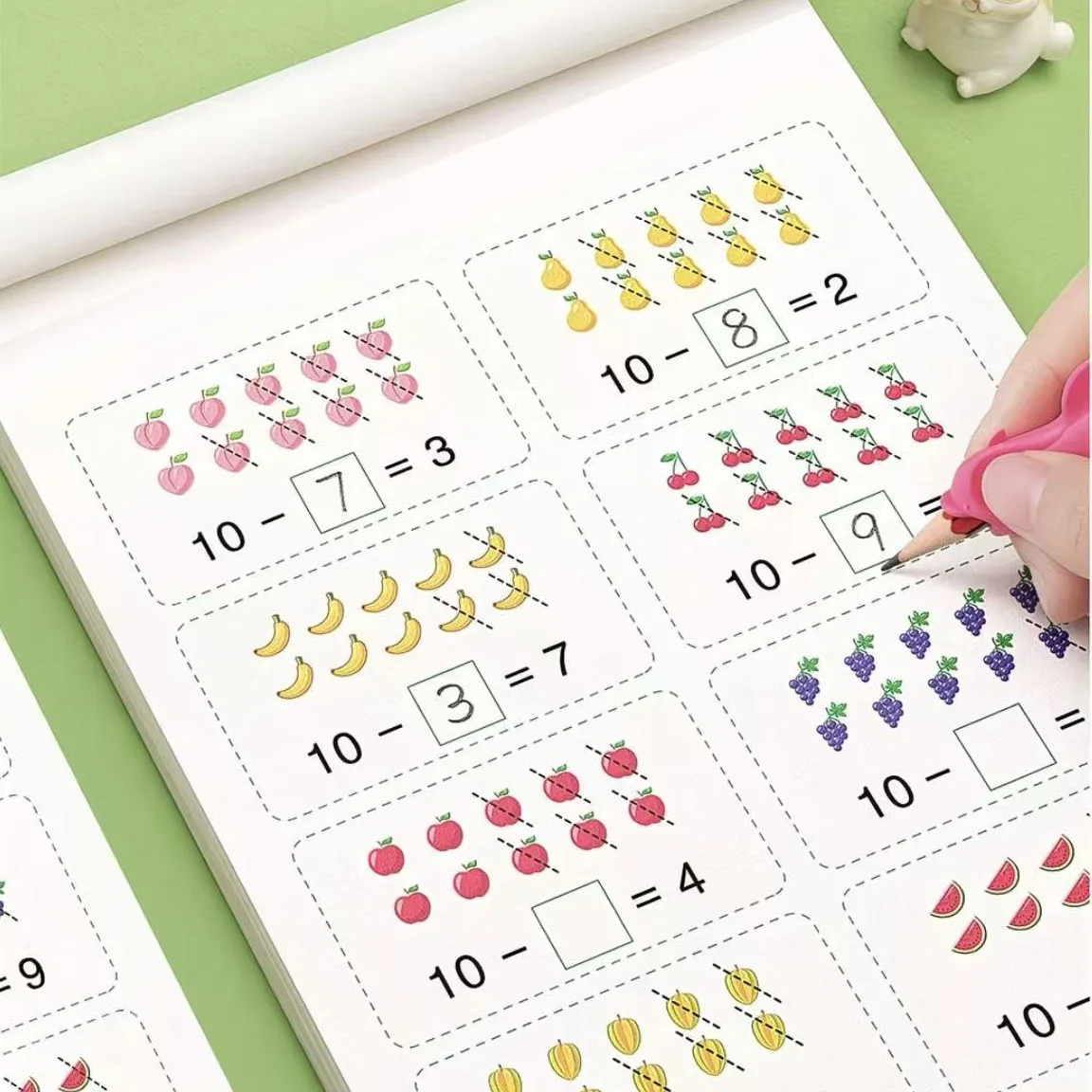 60 Pages Addition and SubtractionMath Workbook for Preschool Kids | Early Learning Subtraction Practice Book for Pre-K