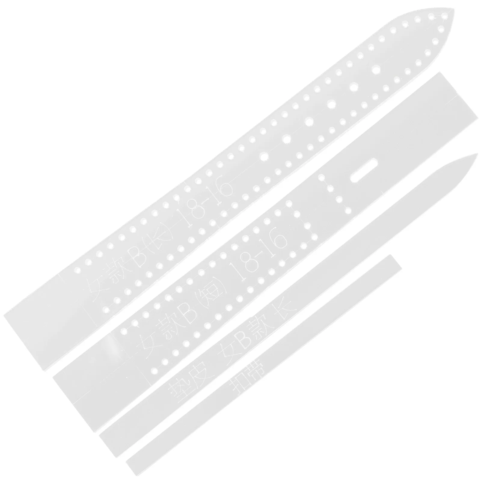 

4 pcs Watchb Template Clear Acrylic Stencil for DIY Craft Watch Mold Female Male Styles