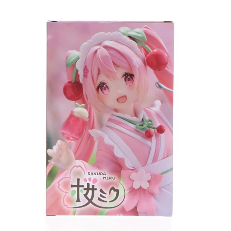 In Stock TAiTO Coreful Hatsune Miku Sakura Miku Wafuu Kissa Maid Ver. PVC 18CM Anime Action Figures Model Collection Toy