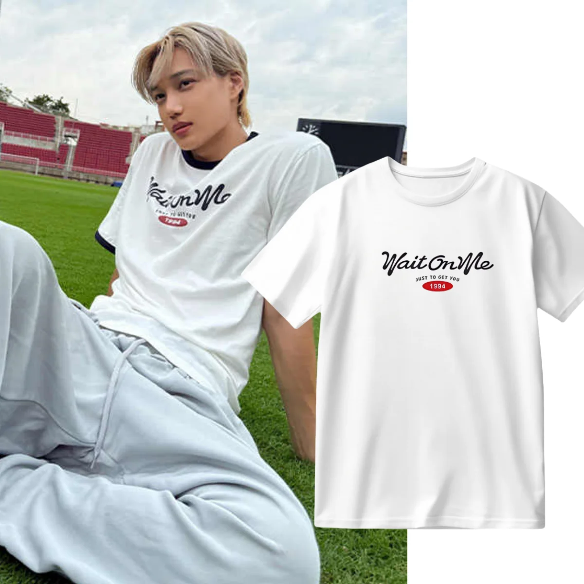 Kpop KAI Kim Jong In Concert WaitOneMe Series футболка летняя футболка с короткими рукавами для фанатов хлопковые футболки с принтом для мужчин и женщин