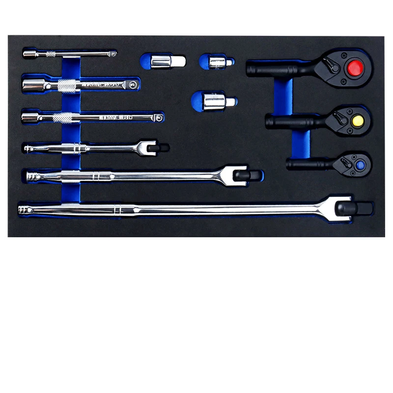 Socket Kit Ratchet Wrench Set Reversible Mechanism Ergonomic Non-Slip Handle Compact Design For Tight Spaces Silver,Black