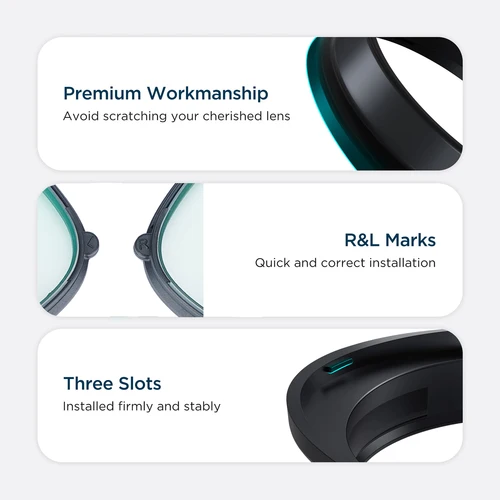 Imagen 2 del producto Para lentes graduadas Quest 2, lentes magnéticos antideslumbrantes personalizados para miopía, accesorios para Oculus/Meta Quest 2 VR