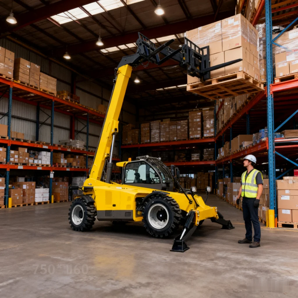 Forklift Telescopic Diesel 12m Lifthing Height Reach Truck 3 Ton 4 Ton 5 Ton Telehandler Telescopic Forklift with Enclosed Cab