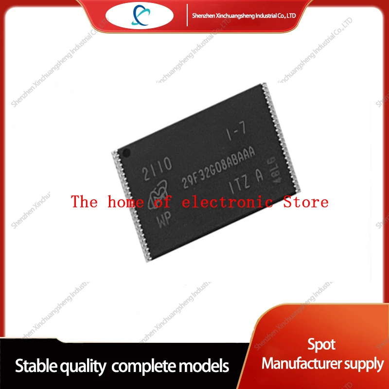 1PCS MT29F32G08ABAAAWP-ITZ:A   MT29F32G08ABAAAWP-ITZ SLC NAND Flash Parallel 3.3V 32G-bit 4G x 8 48-Pin TSOP