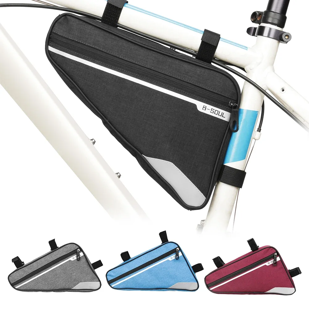 Bike Bag Triangle Bycicle Bicycle Front Frame Tube Bag Mountain Bike Accessories Cycling Bag Panniers Bike Basket