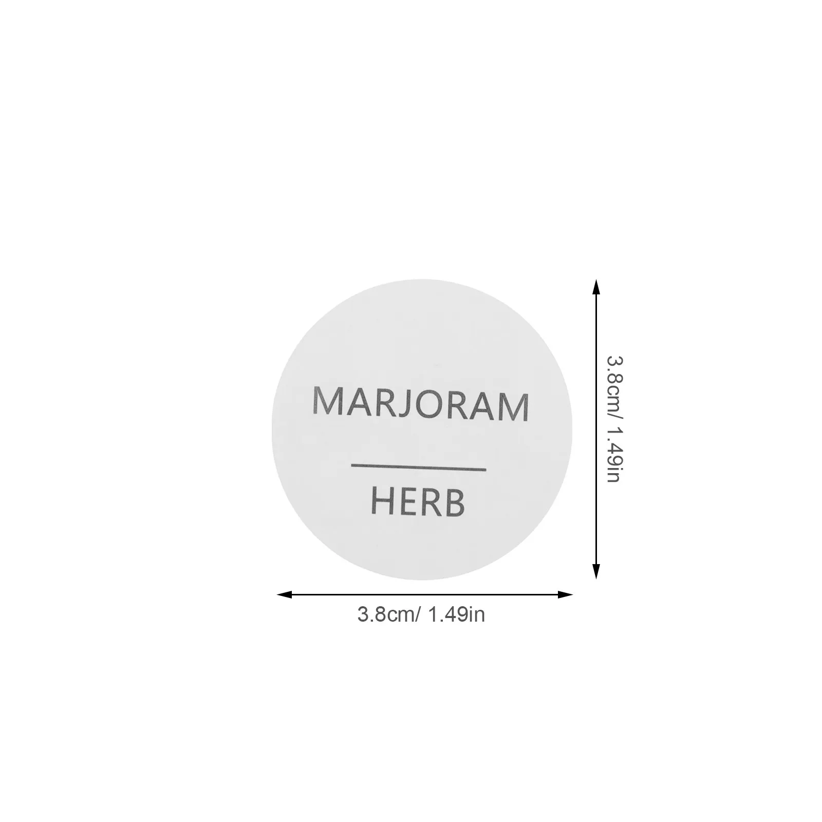16Sheets Small Round Spice Labels 1.5in Waterproof Hd Print Adhesive Stickers for Spice Bottles Jars Canisters Pantry Storage