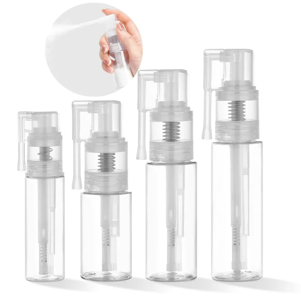 Refillable Hair Salon Dry Powder Spray Bottle Atomizer Detachable Powder Dispenser Travel Makeup Cosmetics Plastic Sprayer