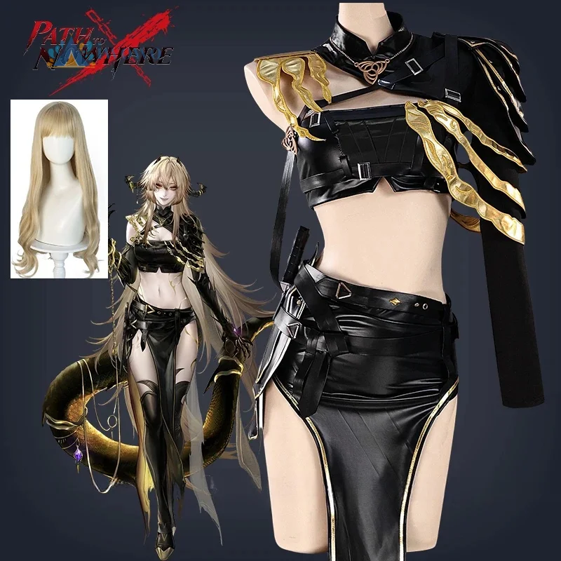 caminho-para-lugar-nenhum-synex-cosplay-traje-peruca-uniforme-preto-saia-headwear-cinto-jogo-festa-de-halloween-para-meninas-conjunto-completo