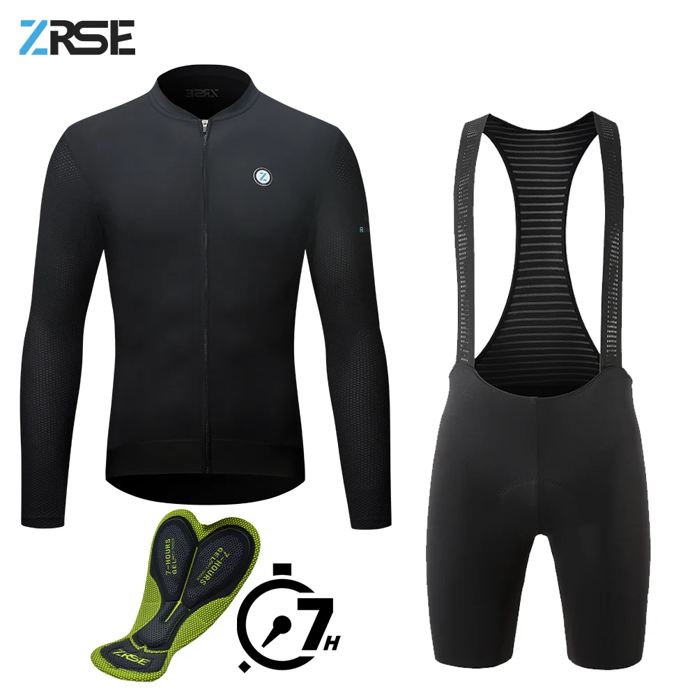 

ZRSE Men Road Bike Uniform Cycling Pro MTB Bike Pants Long Sleeves Shirts Men's Outfit Two Pieces Sets Dry Motorcycle Wear Gifts