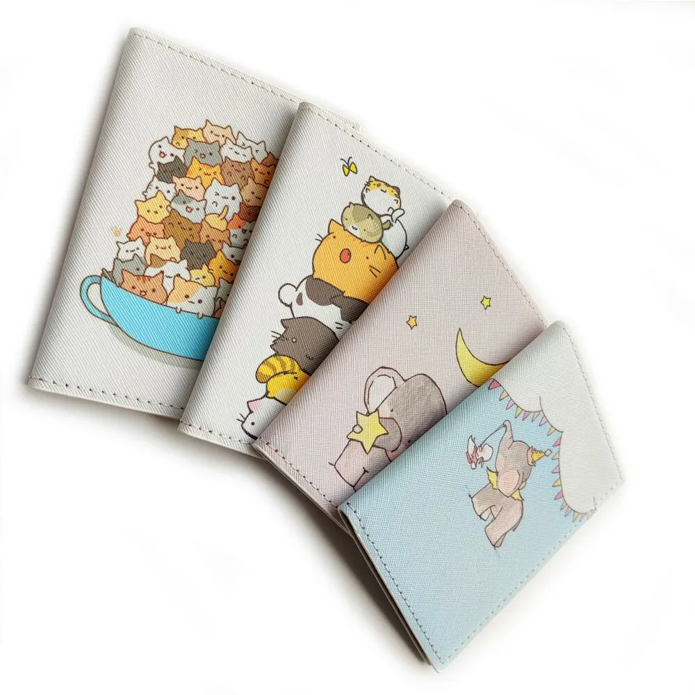 Cute Animal Design PU Leather Passport Cover