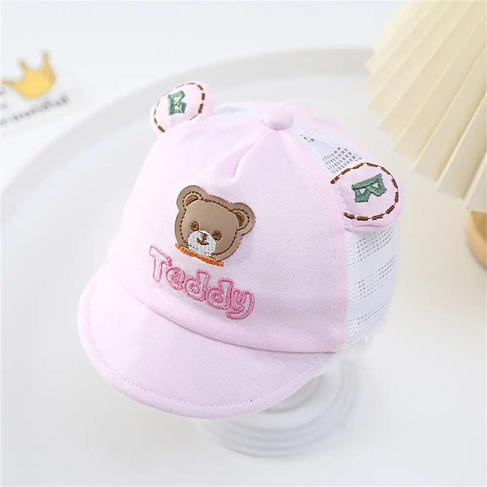 Soft Cotton Baby Baseball Cap Fashion UV Protection Thin Breathable Baby Sun Cap Cute Cartoon Sunshade Baby Hat Infant