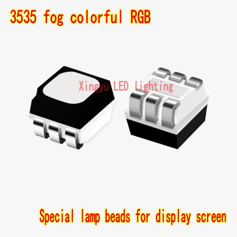 

LED chip lamp bead 3535 RGB white surface notch positive pole red middle green edge blue display special lamp bead