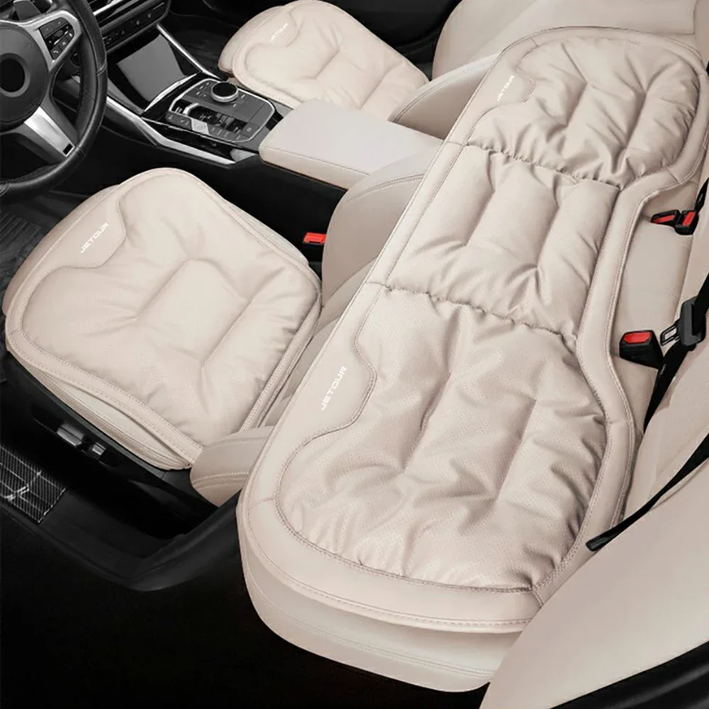5 Seats All-season Seat Cover Leather Perforated Dreathable Seat Cover Cushion for Chery Jetour Traveler 2023 2024 2025 Car