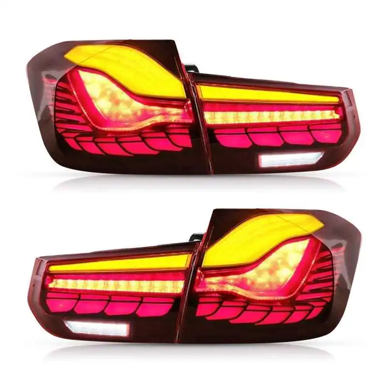 

1 Pair For M4 GTS Design Dynamic Full LED Tail Lights with Sequential Turn Signal Fit for BMW 3 Series F30 F80 M3 2012-2019