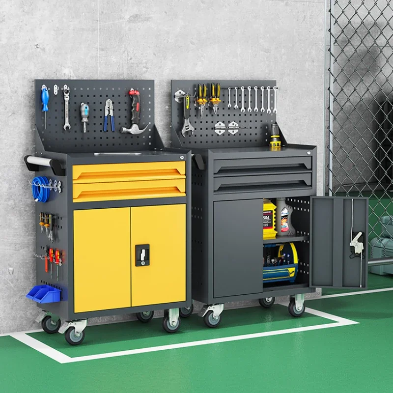 Tool cart, tool cabinet, movable, multifunctional workshop with drawers, cart, iron sheet, hardware maintenance box