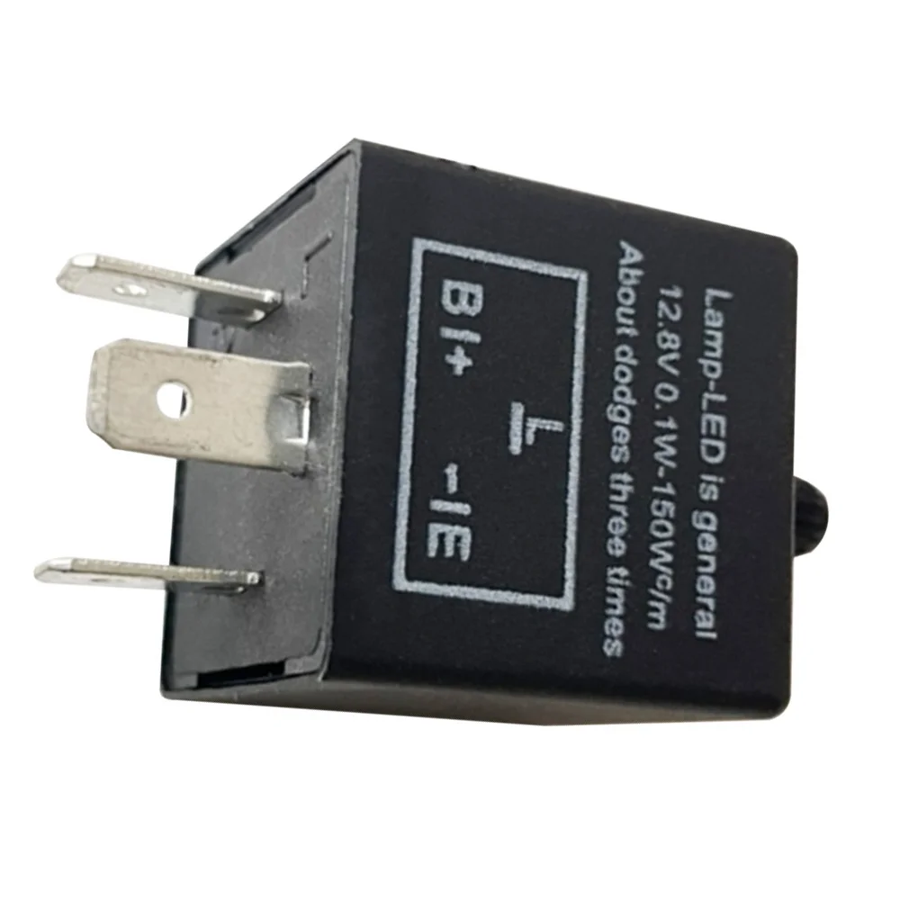 Flash Relay Switch DC12V CF13 Adjustable Flash Relay Adjustable Frequency Steering LED Light 3PIN