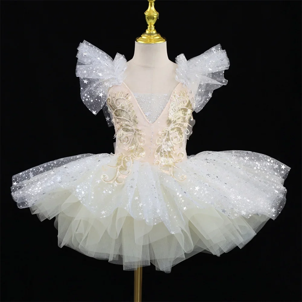

Cute Party Ballet Children's Dress Vestidos Costume Kids Show Tutu Baby Clothes Summer Girls Swan Dance Dresses Princess Outfit
