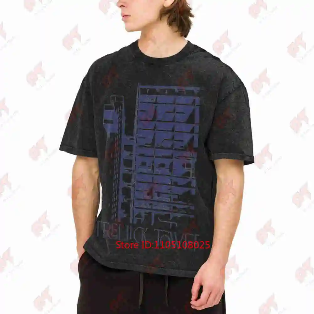 Trellick Tower Brutalism Vintage Washed Tee Pure Cotton T-Shirt