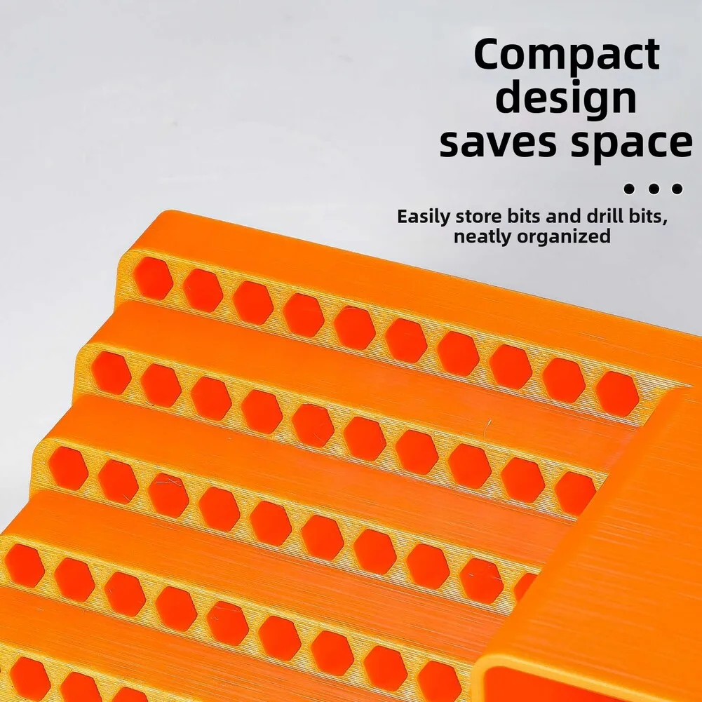 50 Holes Screwdriver Bit Storage Tool Wall-mounted Screwdriver Head Storage Toolbox Hexagonal Screwdriver Storage Rack