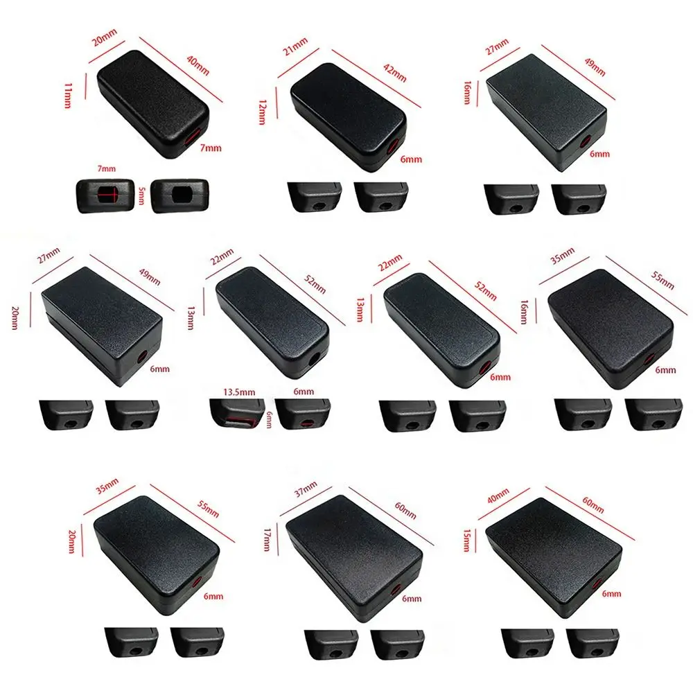Black High Quality ABS Plastic Instrument Case Electronic Project Box Waterproof Cover Project Enclosure Boxes