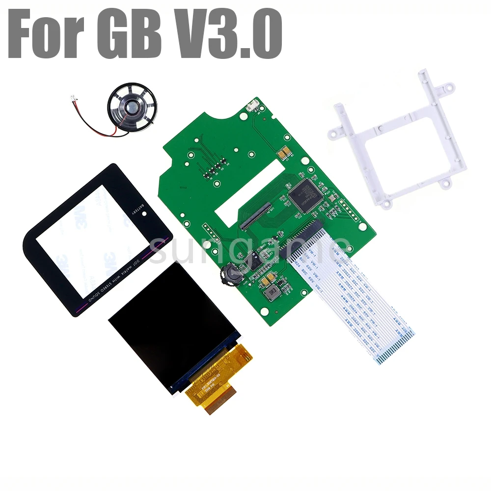 

1 комплект 2,6-дюймового ЖК-дисплея для консоли GameBoy GB V3.0, новый, с подсветкой V3, высокой яркостью.