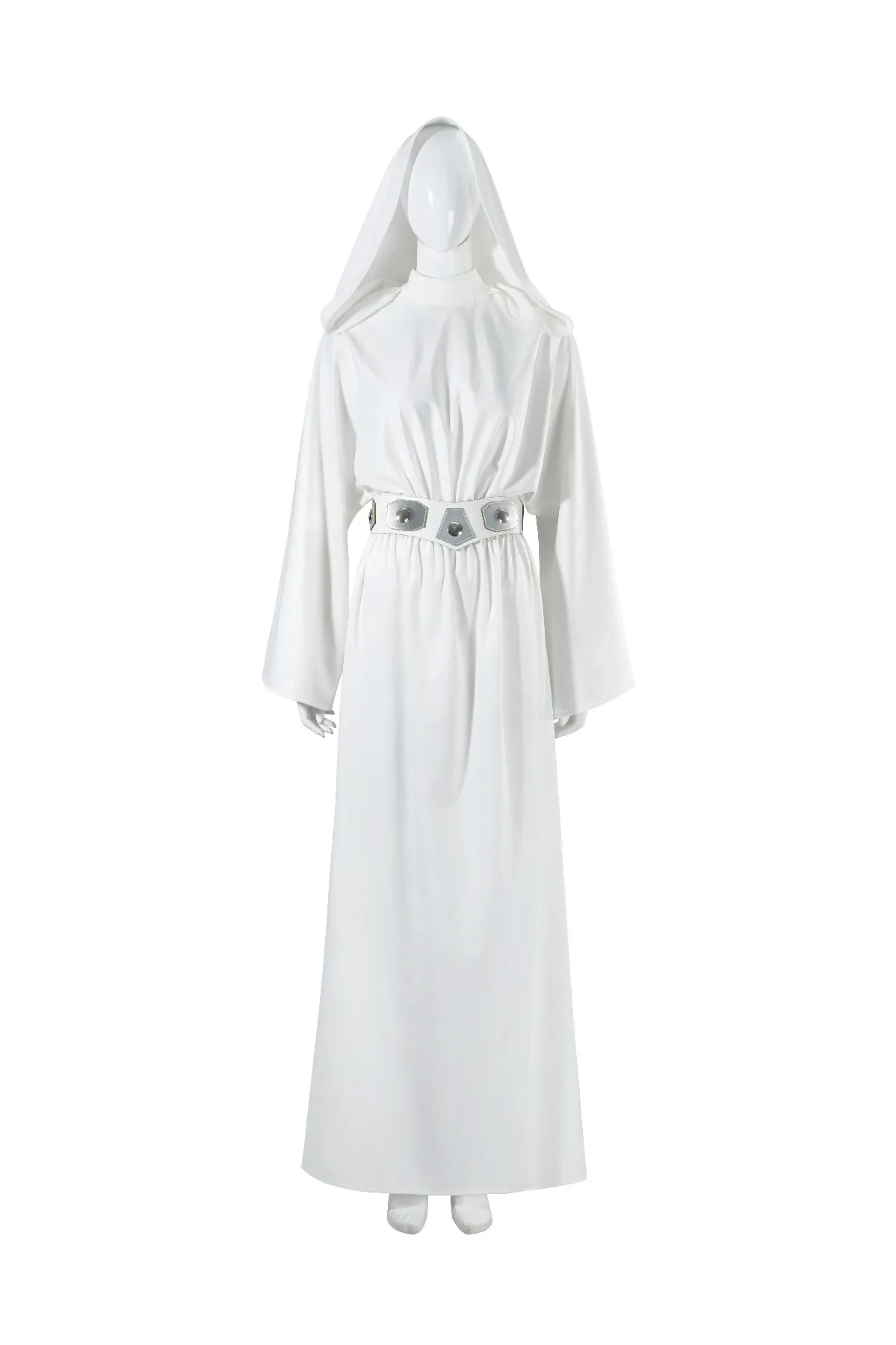 

Leia Cosplay Costume Women White Disguise Belt Halloween Carnival Party Outfits