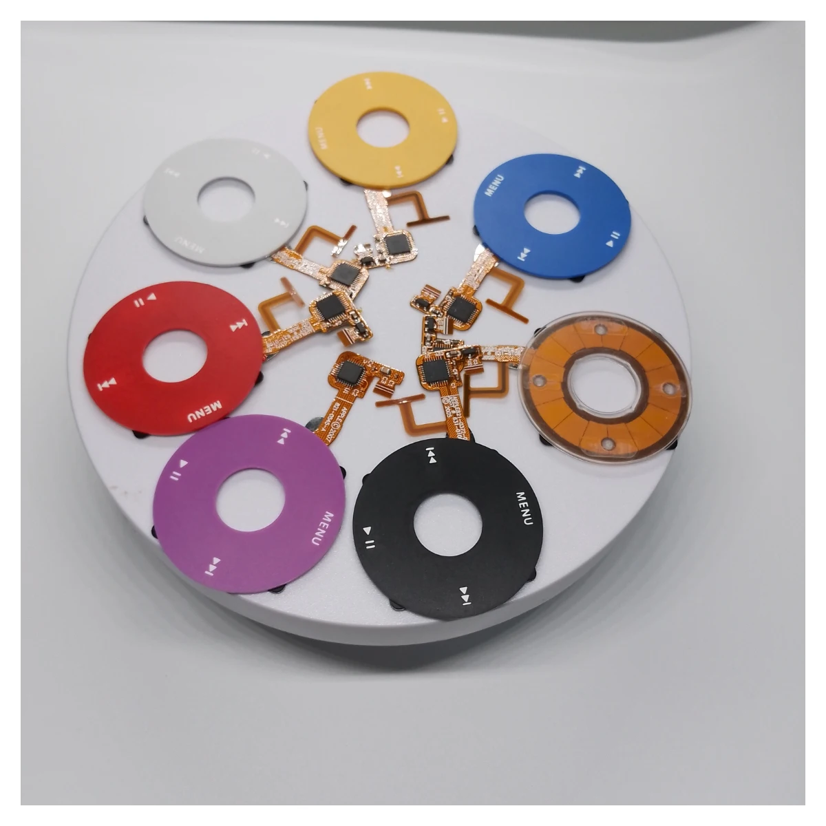 Replacement Click Wheel for iPod Video 5th Gen A1136 - Red/Black/White/Yellow/Purple/Blue/Transparent