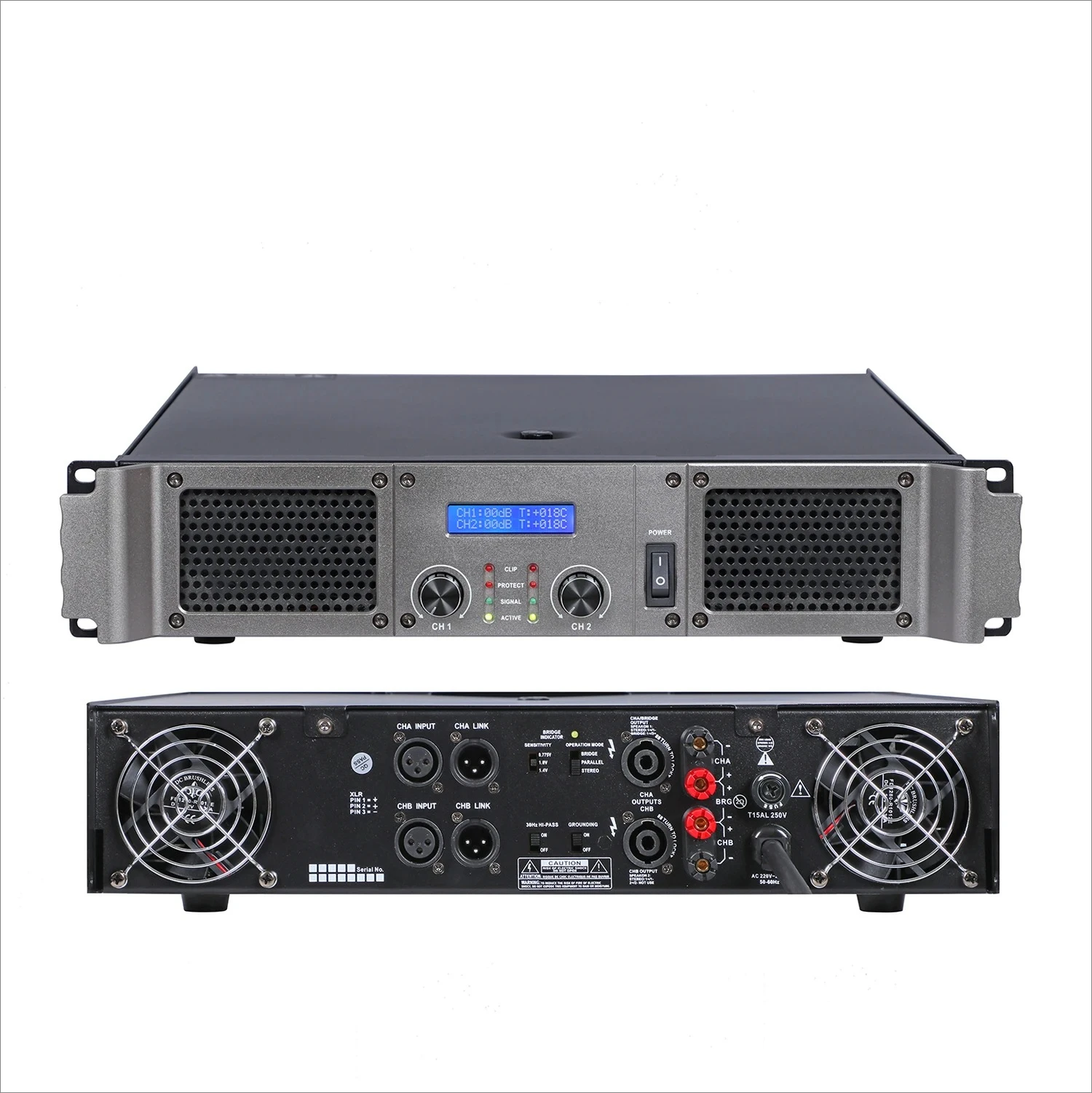 

2U 900 Вт при 8 Ом Высококачественная плата усилителя мощности, 2-канальный аудиоусилитель для диджеев и воспроизведения музыки