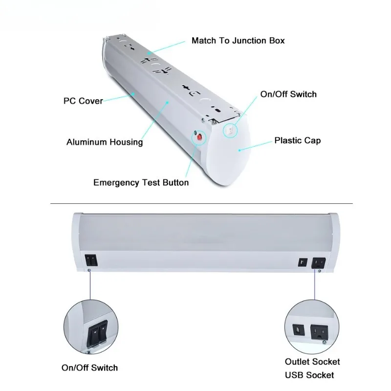 Bed Head Wall Lighting Surface Mounting Led Linear Light