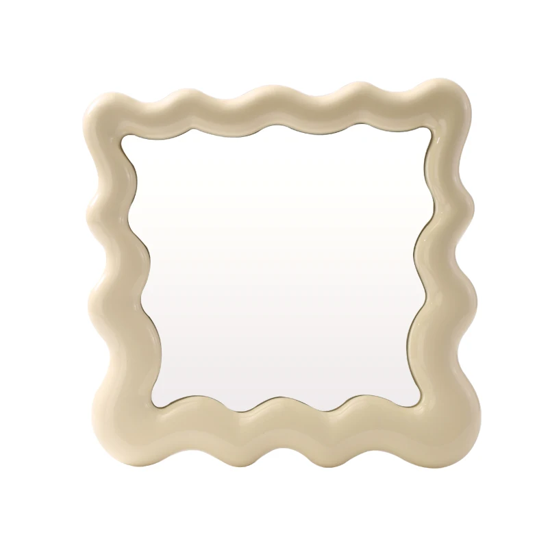 【EpeiusHome】Home Furnishing decoration Square corrugated vanity mirror