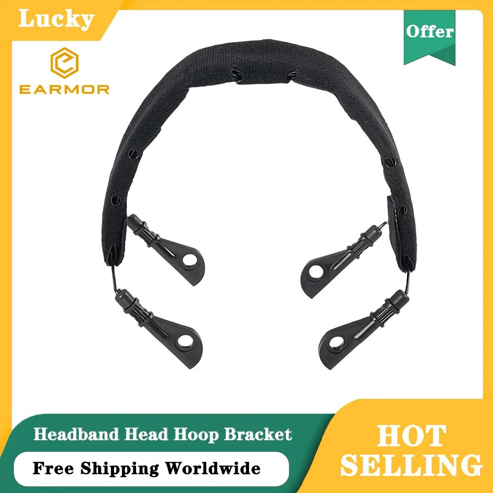 M14 Headphones Headband Head Hoop Bracket，Replace Mount Fits EARMOR (M32/M32H/M31H/M31)Mod3/Mod4 Hearing Protection Headphones