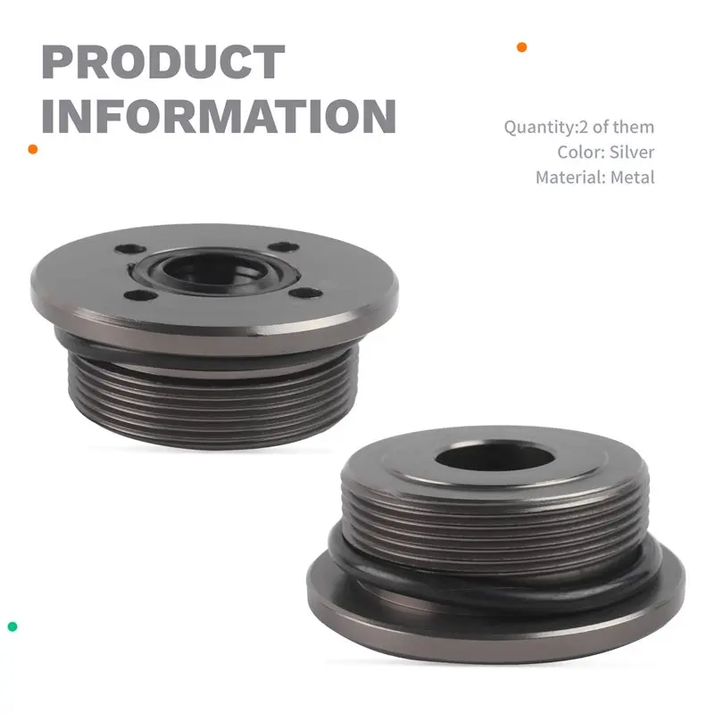 For 60-90HP Outboard Tilt Trim End Cap Seal 6H1-43821- 2PCS For 70TLRY, 90TLRA, 60TLRA Models