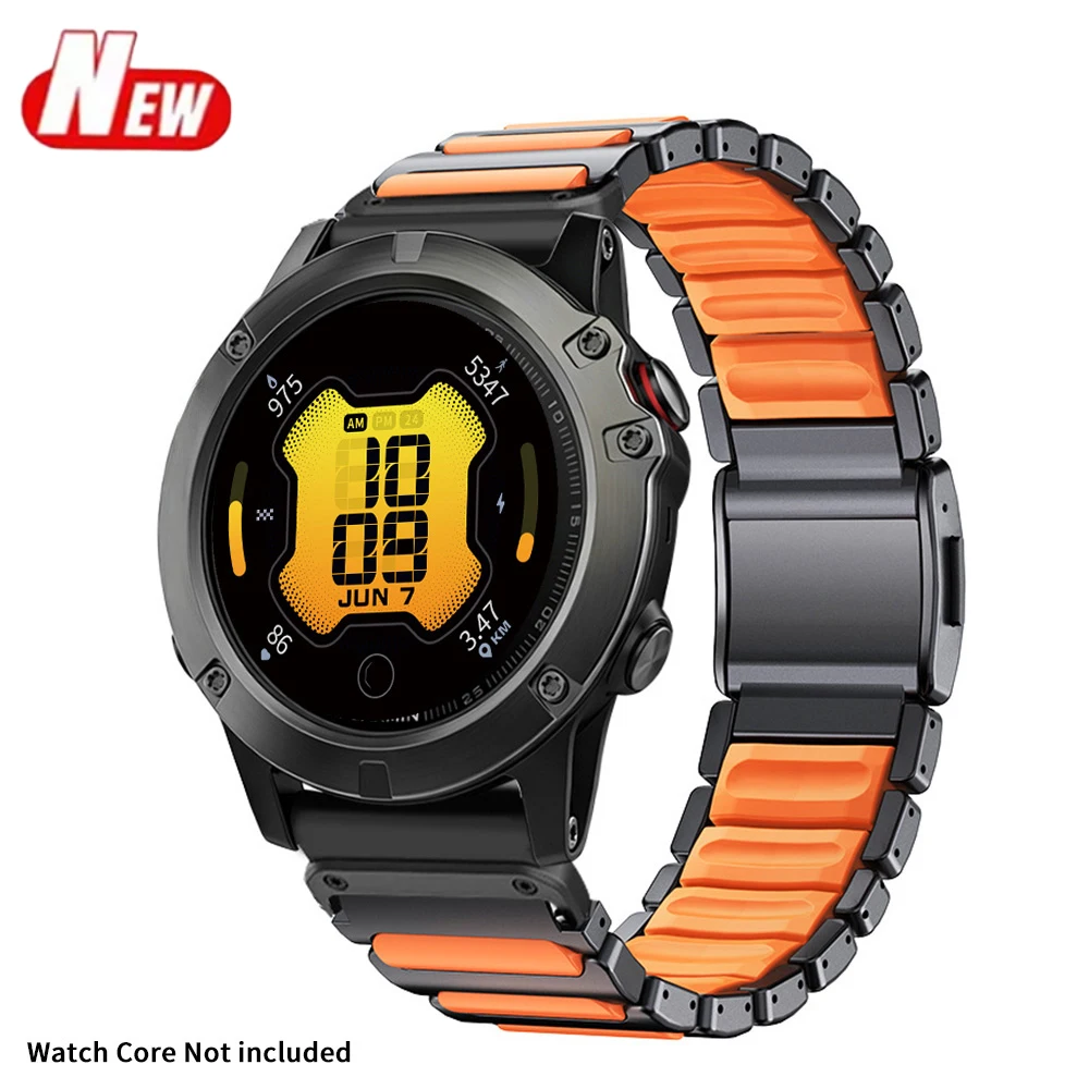 22mm 26mm Titanium Strap for Garmin Watch Fenix 8 51MM 47MM Tactix7 7X Pro Instinct 2X Enduro3 Forerunner 965 955 Metal Bracelet
