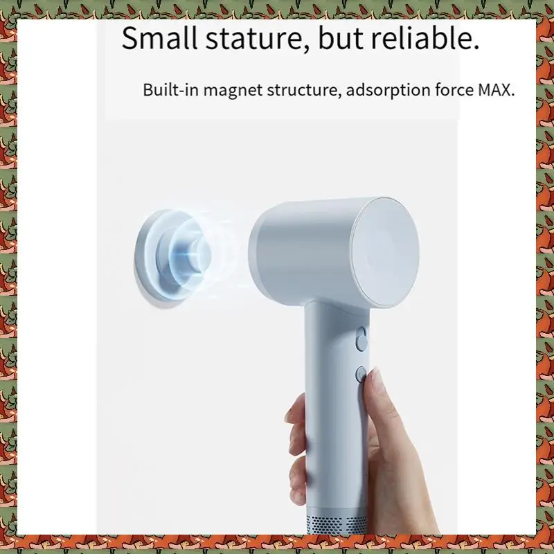 

ABLQ For Laifen Hair Dryer Magnetic Wall-Mounted Storage Bracket LF03 Hair Dryer Hanger With Air Nozzle Blue