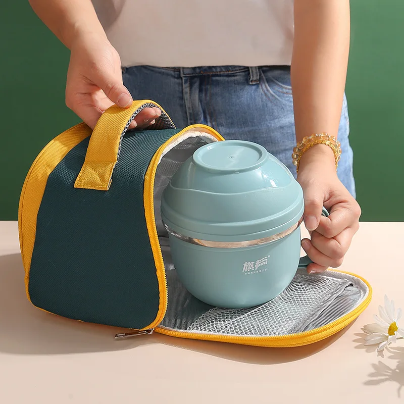 Nette Bär Isolierte Mittagessen Tasche für Frauen Zipper Thermische Lunchbox Frühstück Pouch Tragbare Schule Kind Picknick Reise Lebensmittel Taschen