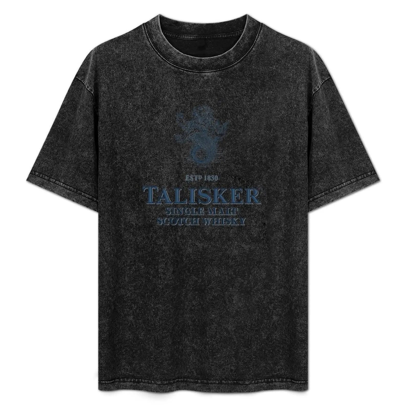 Talisker Drinks Camiseta de algodón de manga corta informal y suave