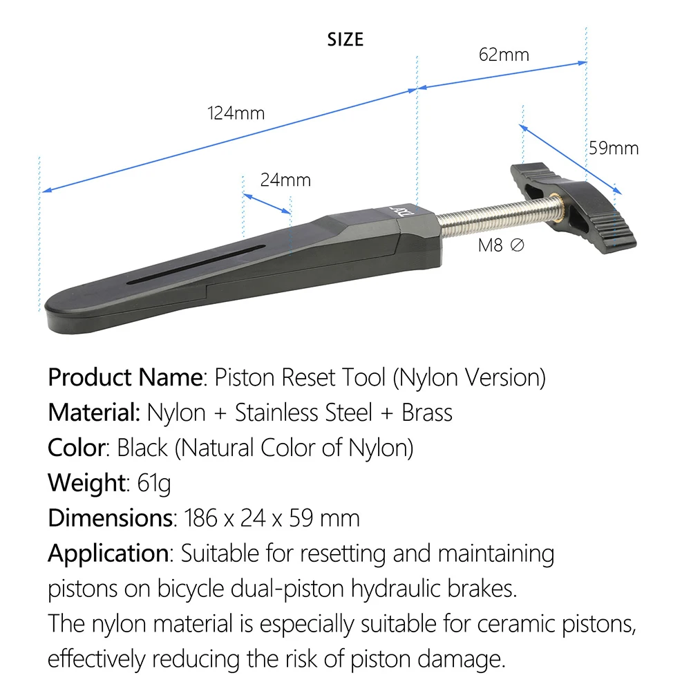 Bike Brake Piston Reset Tool 2 Pistons/4 Pistons PC Material  Reset Piston Press Tool For SRAM/SHIMANO Caliper Piston Reseting - view 3