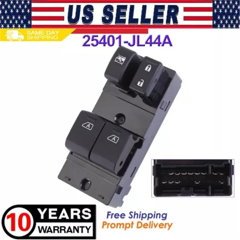 

Electric Window Regulator Switch Buttons Compatible for Infiniti G37 2008-2013 Replaces 25401-JL44A