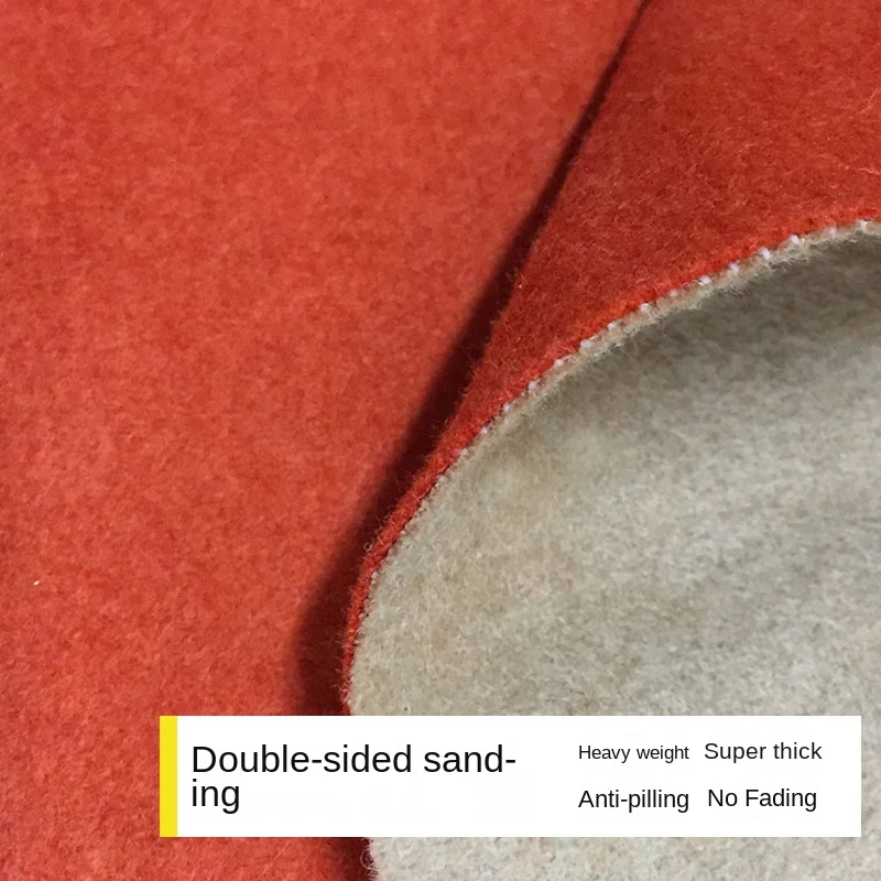 Double Sided Double Color Cashmere Fabric Autumn Winter Handmade Wool Luxury Brand Fashion Coat Clothing Fabric Cloth Per Meter