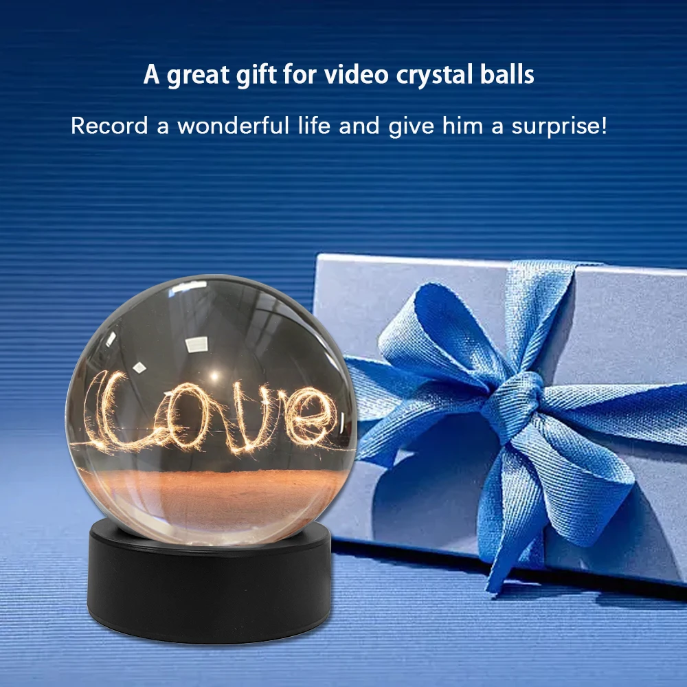 

【Магазинihanfo-lcd】3D-видео хрустальный шар, цифровой фотоальбом, DIY видеодисплей, стеклянный шар с электронным экраном, рождественские подарки