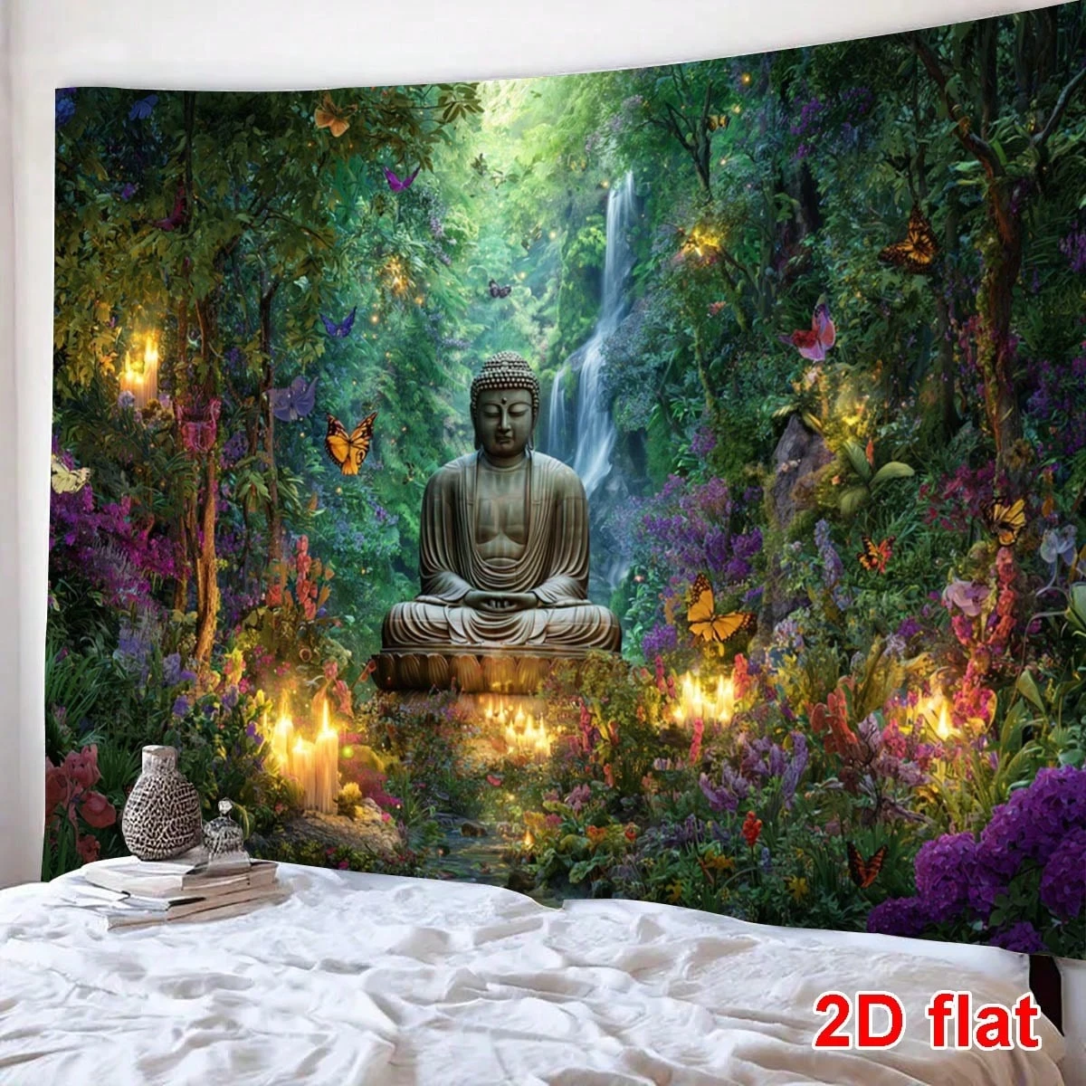 1 PC Buddha Statue Tapestry, Wall Hanging for Room & Home Decoration
