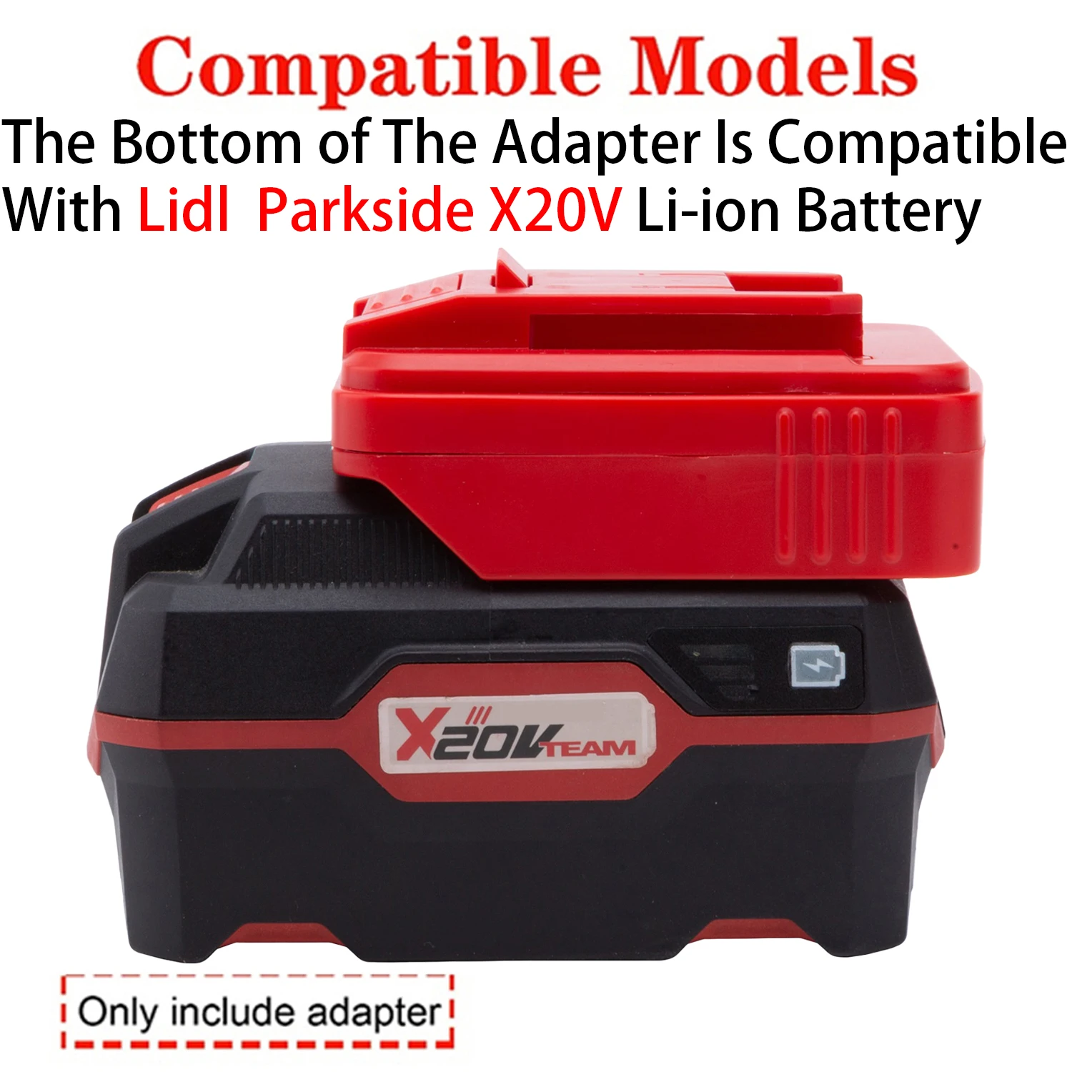 Adaptador de batería para herramientas de iones de litio Einhell/x-change/Ozito 18V a Lidl Parkside X20V convertidor de iones de litio Accesorios de