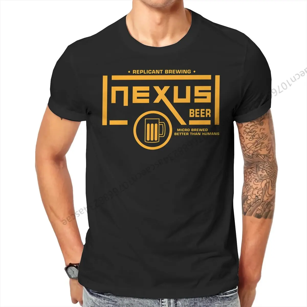 Replicant Beer Blade Runner Men T Shirt O-Neck TShirt Cotton Tops