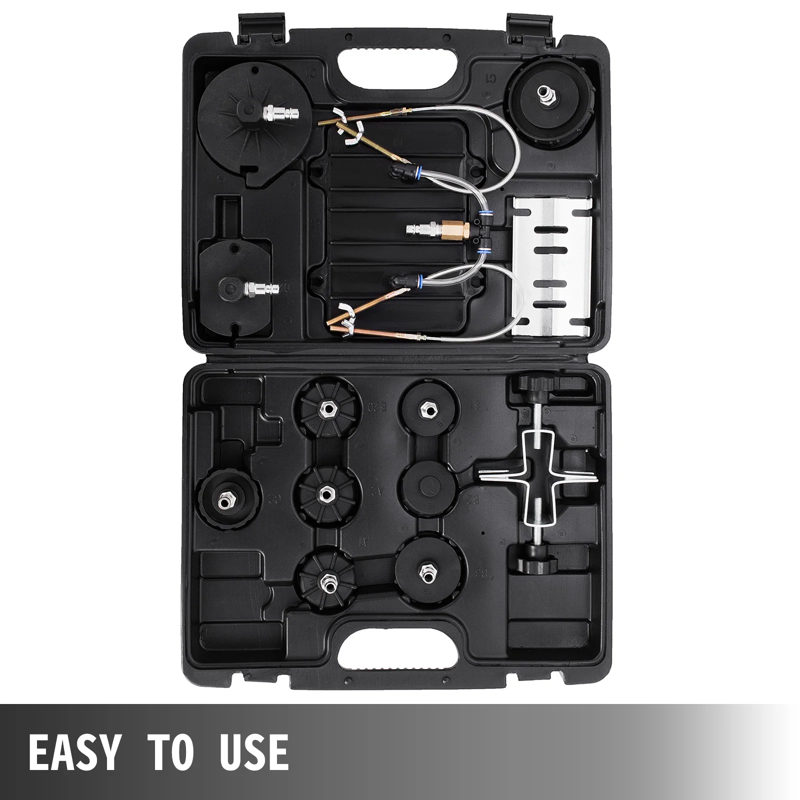 SucceBuy Pneumatic Air Pressure Bleeder, Brake Pressure Bleeding Tool Portable Brake Clutch Bleeder Valve System Kit for Garage